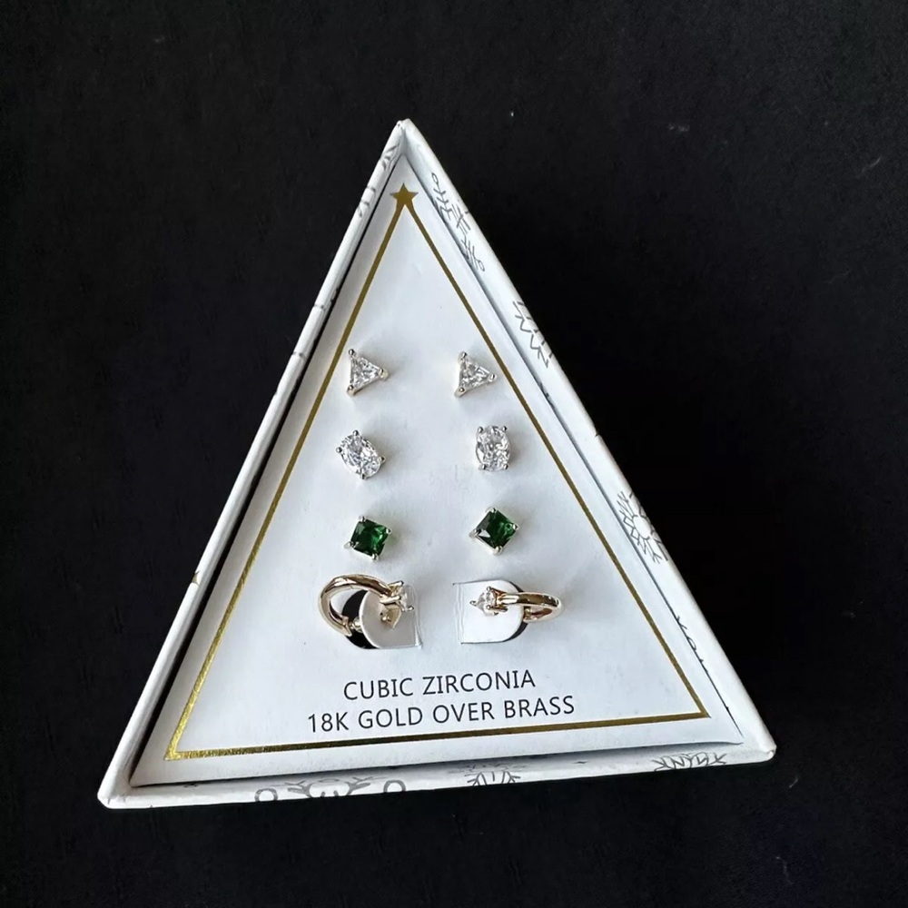 Macy's Rhinestone Crystal Stud Earrings